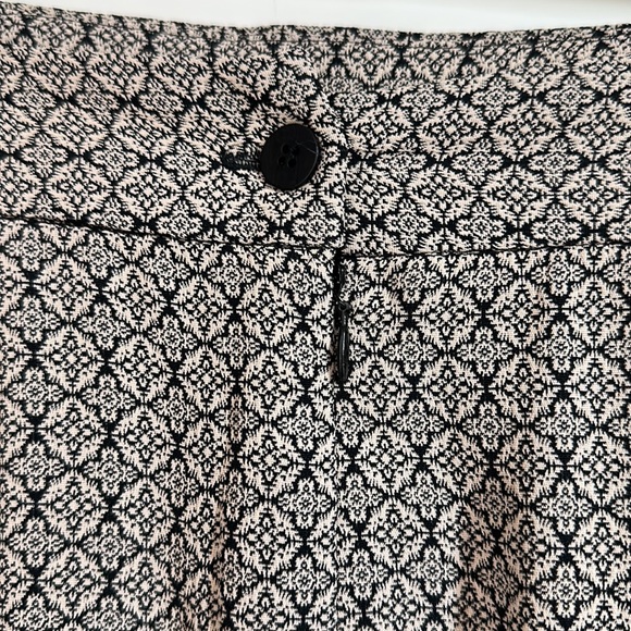 Henri Bendel Skirt NWOT Vintage Gorgeous tan and black pattern - fully lined - Picture 5 of 12